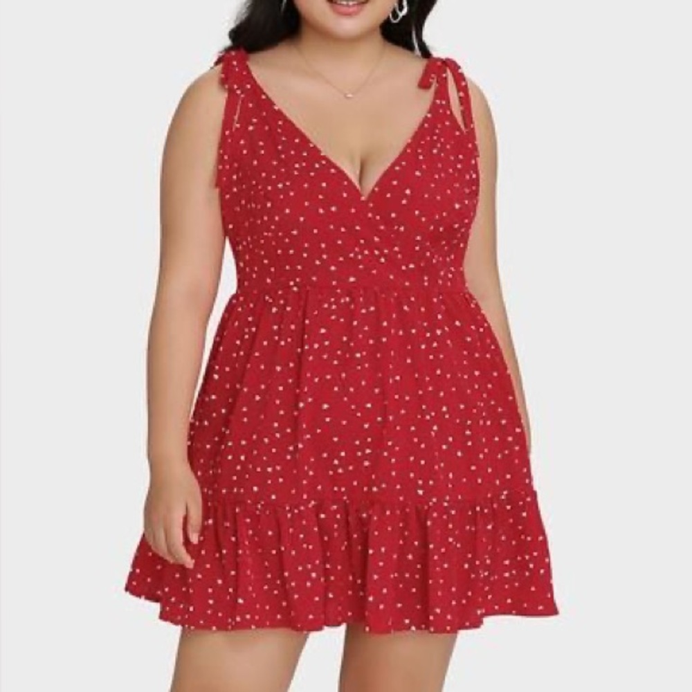 Red Polka Dot Mini Dress